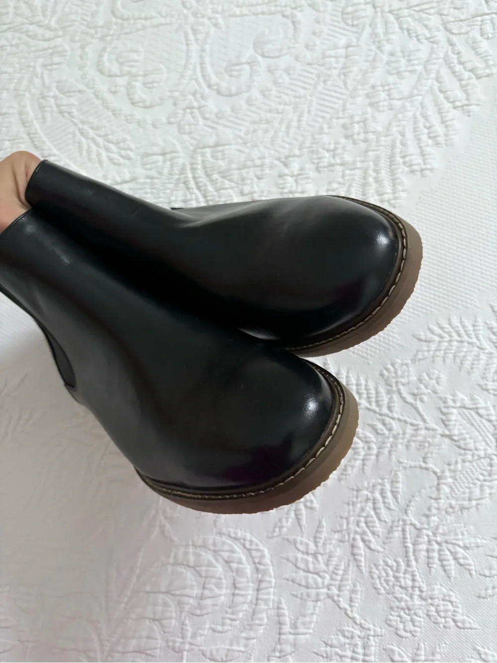 Steve Madden Highline Men’s Black Chelsea Slip-On Leather Ankle Boot size 11.5